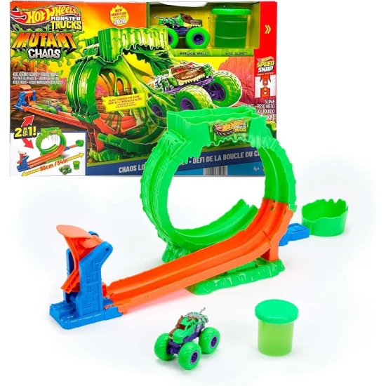 Hot Wheels Monster Trucks Mutant Chaos smyčková dráha