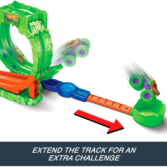 Hot Wheels Monster Trucks Mutant Chaos smyčková dráha