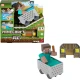 Mattel Minecraft důlní vozík se Stevem 25JMT40