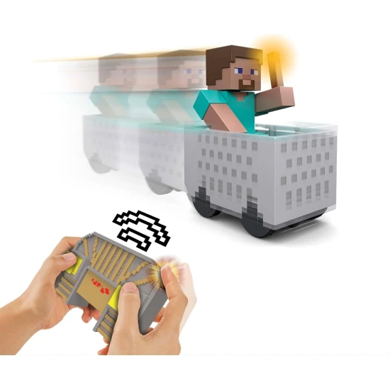 Mattel Minecraft důlní vozík se Stevem 25JMT40