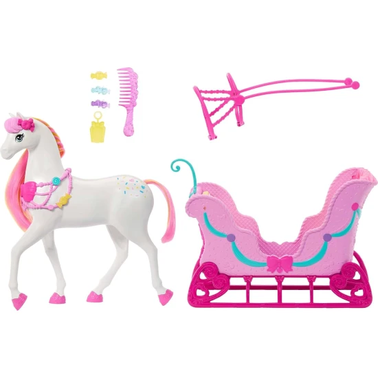 Barbie Louskáček saně s koněm