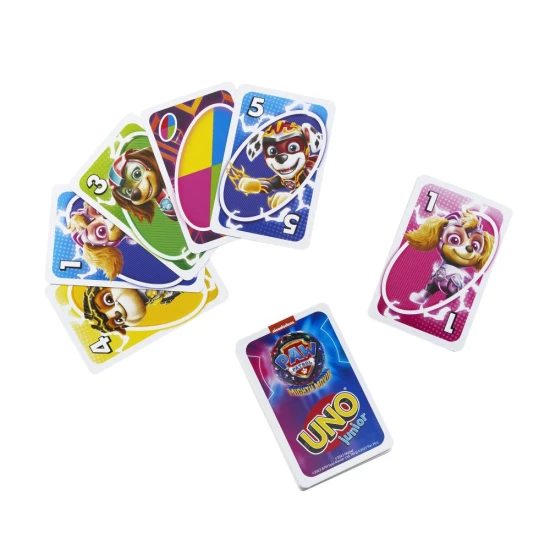 UNO® Junior Tlapková patrola karetní hra pro děti s postavami z Tlapkové patroly