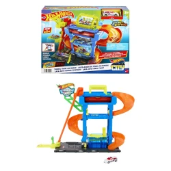 Hot Wheels City Color Shifters Autoumývárna s otočným tunelem Hot Wheels City Color Shifters Autoumývárna s otočným tunelem
