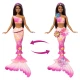 Barbie Kouzelná květinová mořská panna Tmavovláska