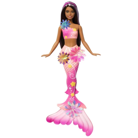 Barbie Kouzelná květinová mořská panna Tmavovláska