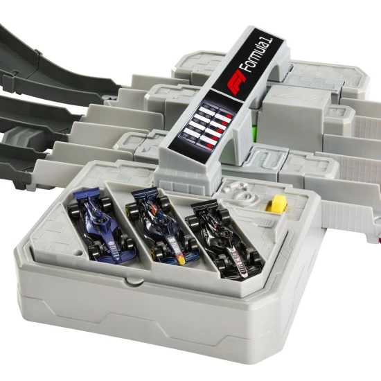 Hot Wheels Racing Formule 1 Dráha Grand Prix s třemi kovovými modely vozů