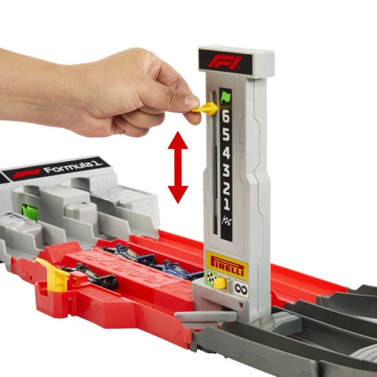 Hot Wheels Racing Formule 1 Dráha Grand Prix s třemi kovovými modely vozů