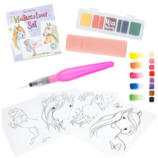 Výjimečná vodovková kreativní sada oblíbené značky Miss Melody pro dívky.