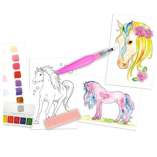 Výjimečná vodovková kreativní sada oblíbené značky Miss Melody pro dívky.
