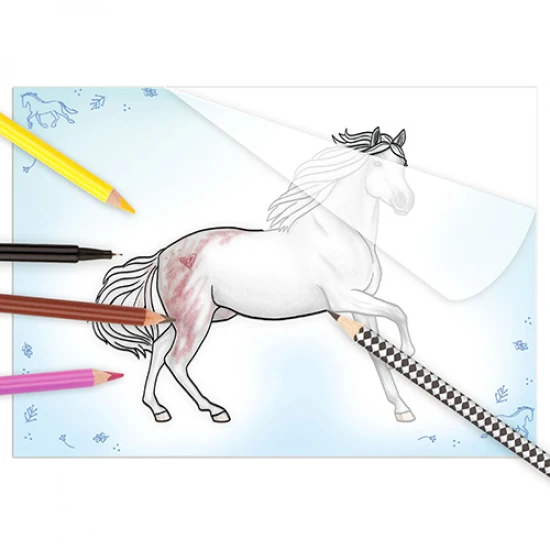 Omalovánky Koně pro rozvoj kreativity a jemné motoriky dětí