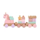 Dřevěný vláček s kostkami Magic World - Monnëka TT-103194