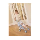 Skládací kočárek pro panenky Blue Gingham - Monnëka TT-104125