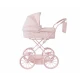 Retro kočárek pro panenky Pink Gingham - Monnëka TT-94036