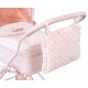 Retro kočárek pro panenky Pink Gingham - Monnëka TT-94036