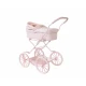 Retro kočárek pro panenky Pink Gingham - Monnëka TT-94036
