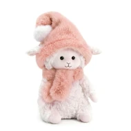 Ovečka Marshmallow s broskvovou čepicí 20 cm