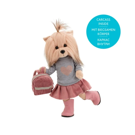 Set oblečení pro pejska Lucky Doggy – Urban Style, mikina, sukýnka, boty a batůžek