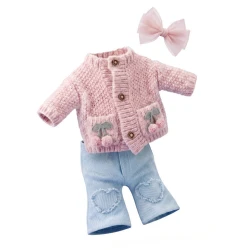 Lucky Kitty Set oblečení pro kočičku - Knitted Cherries