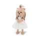 Plysovy pejsek Lucky Doggy Yoyo White Elegance yorksir v bilych satech – 38 cm