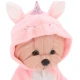Plyšový pejsek yorkšírka Lucky Doggy Yoyo Unicorn v jednorožčím overalu