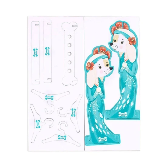 Plyšový pejsek yorkšírka Lucky Doggy Yoyo Unicorn v jednorožčím overalu