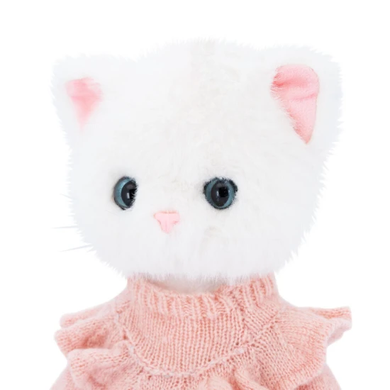 Lucky Kitty Plyšová kočička Sophie - Denim Hearts