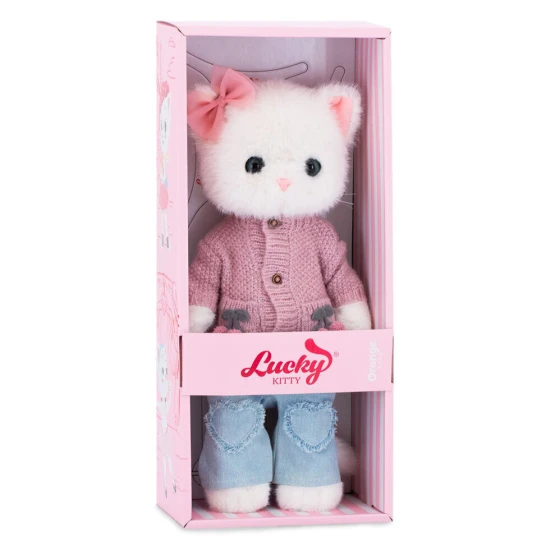 Lucky Kitty Plyšová kočička Sophie - Knitted Cherries