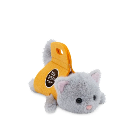 Milo&Millie Plyšové koťátko šedé 13 cm