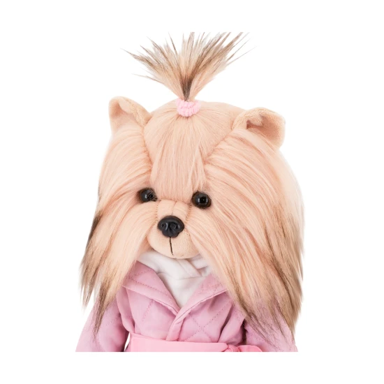 Lucky Doggy Yoyo – elegantní plyšový jorkšírský teriér v růžových šatech (38 cm)