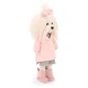 Lucky Doggy Plyšový pejsek Maltézská fenka - Mimi Fashion Winter Orange Toys