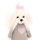 Lucky Doggy Plyšový pejsek Maltézská fenka - Mimi Pink Heart Orange Toys