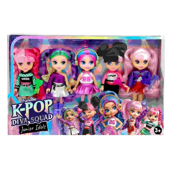 Orbico K-Pop Diva Squad JuniorSet 5-ti panenek 13 cm