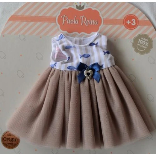 Oblečení pro panenky 32 cm Šaty s mašlí