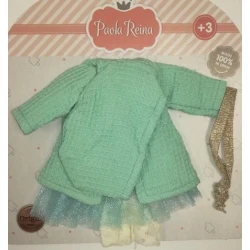 Oblečení pro panenky 32 cm Zelený kabátek Oblečení pro panenky 32 cm Zelený kabátek