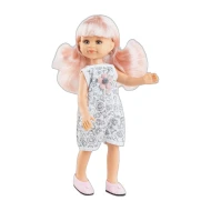 Panenka Cleo s růžovými vlasy 32 cm