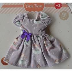 Oblečení pro panenku Kecha s fialovou mašlí 32 cm