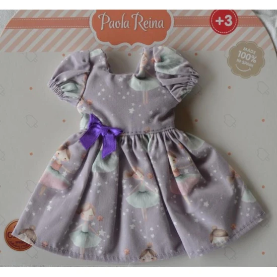 Paola Reina Oblečení pro panenku Kecha s fialovou mašlí 32 cm