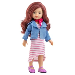 Oblečení pro panenku Roxana s riflovou bundou 32 cm