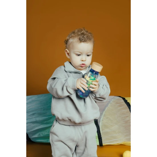 Petit Boum, Senzorická lahvička, dvoufázová MOVE Spirála modrá