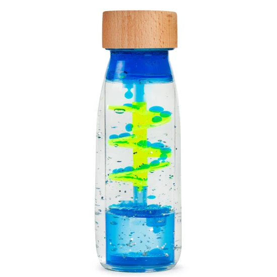 Senzorická lahvička MOVE Spiral Blue