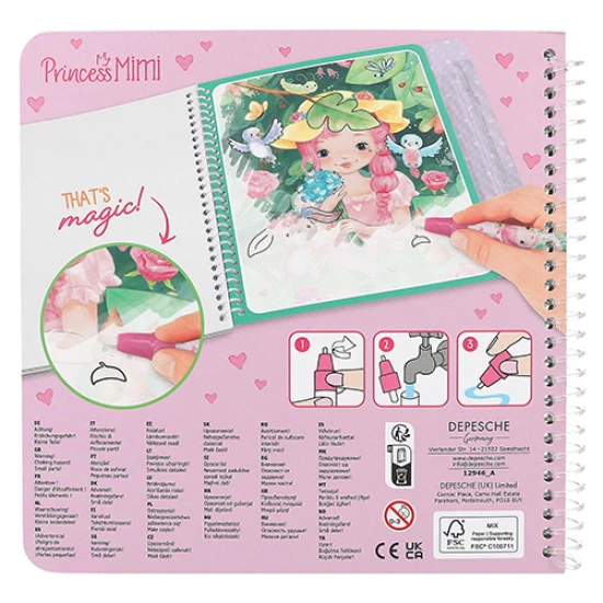 Princess Mimi Aqua Magic Book malování vodou