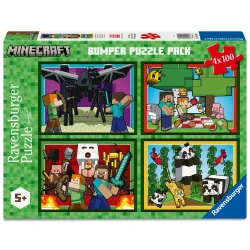 Puzzle Minecraft 4x100 dílků