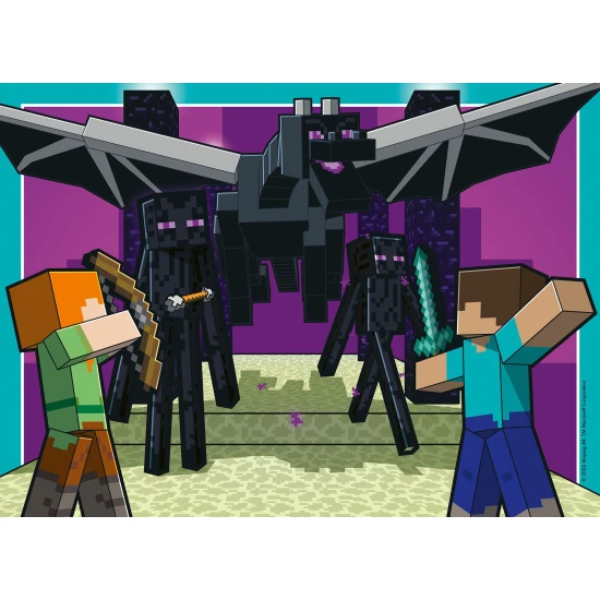 Puzzle Minecraft 4x100 dílků Puzzle Minecraft 4x100 dílků – Ravensburger 24120042907