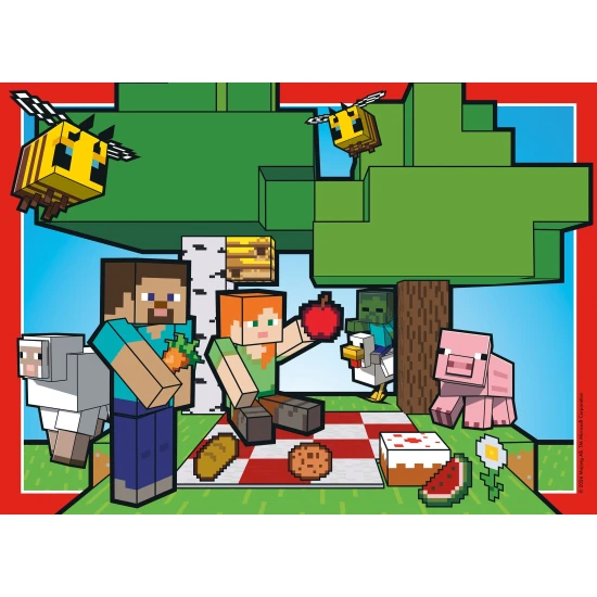 Puzzle Minecraft 4x100 dílků Puzzle Minecraft 4x100 dílků – Ravensburger 24120042907