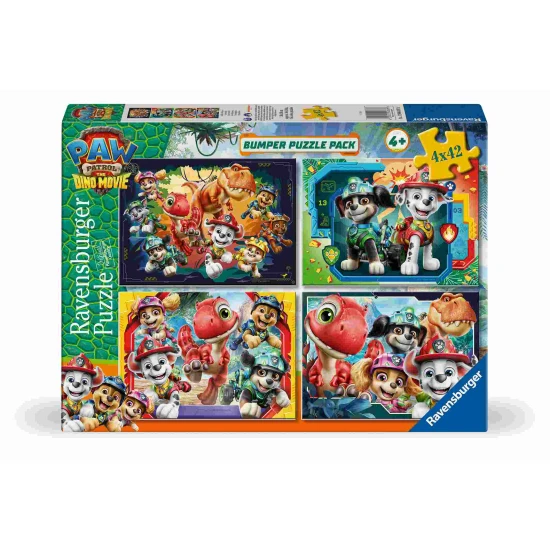 Ravensburger Puzzle Tlapková Patrola: Dinosauří film 4x42 dílků