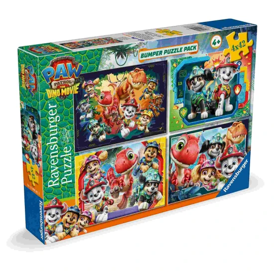 Ravensburger Puzzle Tlapková Patrola: Dinosauří film 4x42 dílků