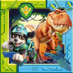 Puzzle Labková patrola: Dinosaurí film 3x49 dielikov
