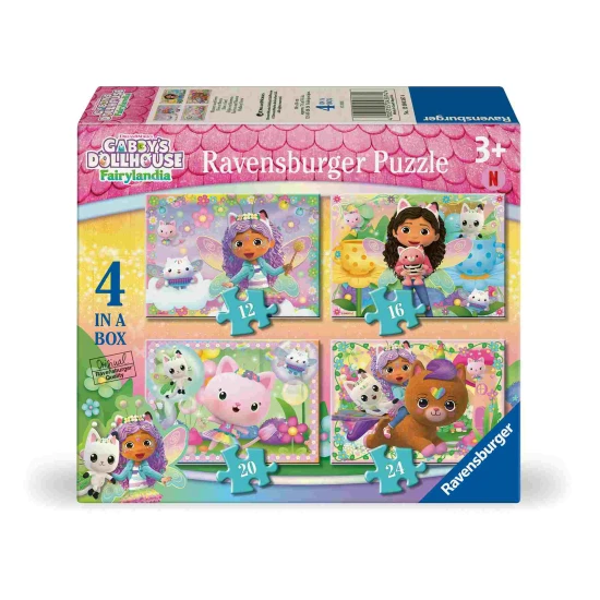 Puzzle Gabby's Dollhouse 4 v 1