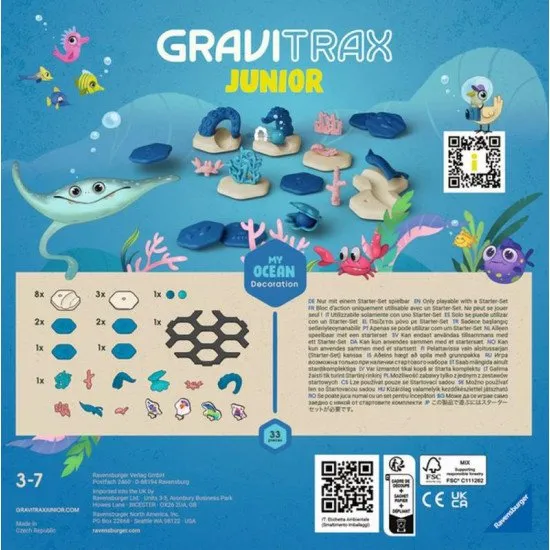 Ravensburger GraviTrax Junior Oceán GraviTrax Junior Oceán - Stavebnice s podmořskými zvířátky a kuličkovou dráhou.
