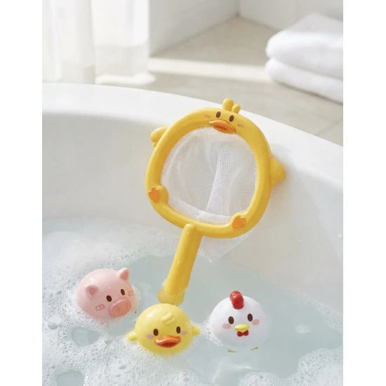 Potápěčské hračky + síťka Farma – veselé zvířátka do vany